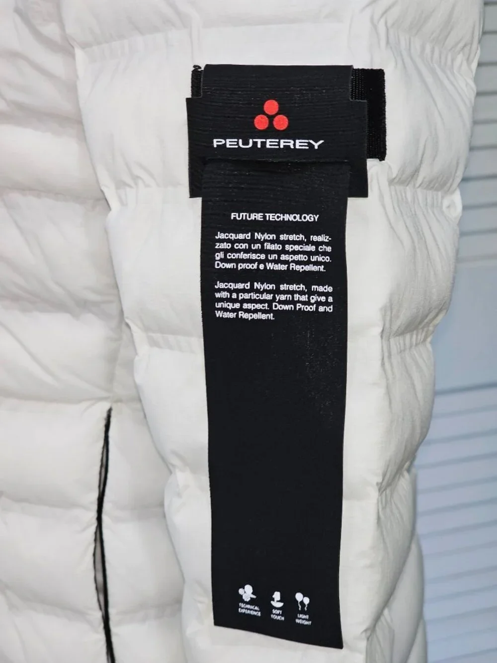 NWT Peuterey Women's Bianco Polyester Quilted Down Jacket Size 40 S 1937 - Picture 5 of 16